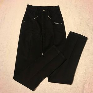 Roughrider Circle T Black Pants Equestrian Youth